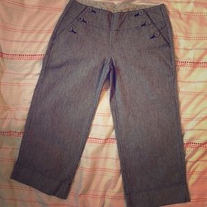 FREE PEOPLE WIDE-LEG CROPPED PANT